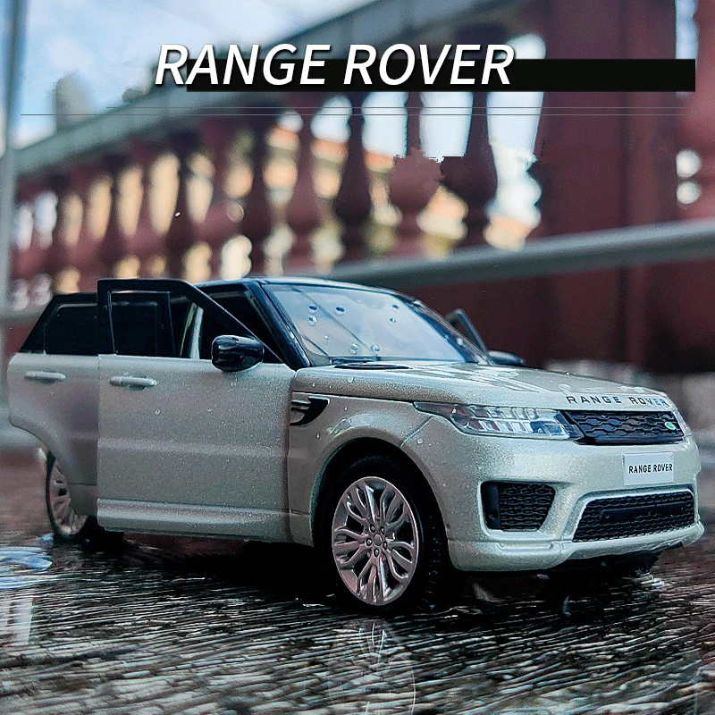 1:32 Range Rover Sports SUV Alloy Car Model Diecasts Metal Toy Off-road Vehicles Car Model Sound and Light Simulation Kids GiftS