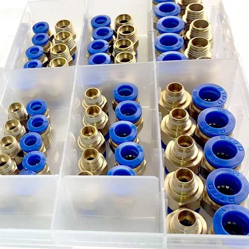 箱入り PC シリーズ 4 ミリメートル 6 ミリメートル 8 ミリメートル 10 ミリメートル 12 ミリメートルエアジョイントコネクタホースチューブ空気圧継手 1/4 1/8 プッシュインクイックリリースカップリング