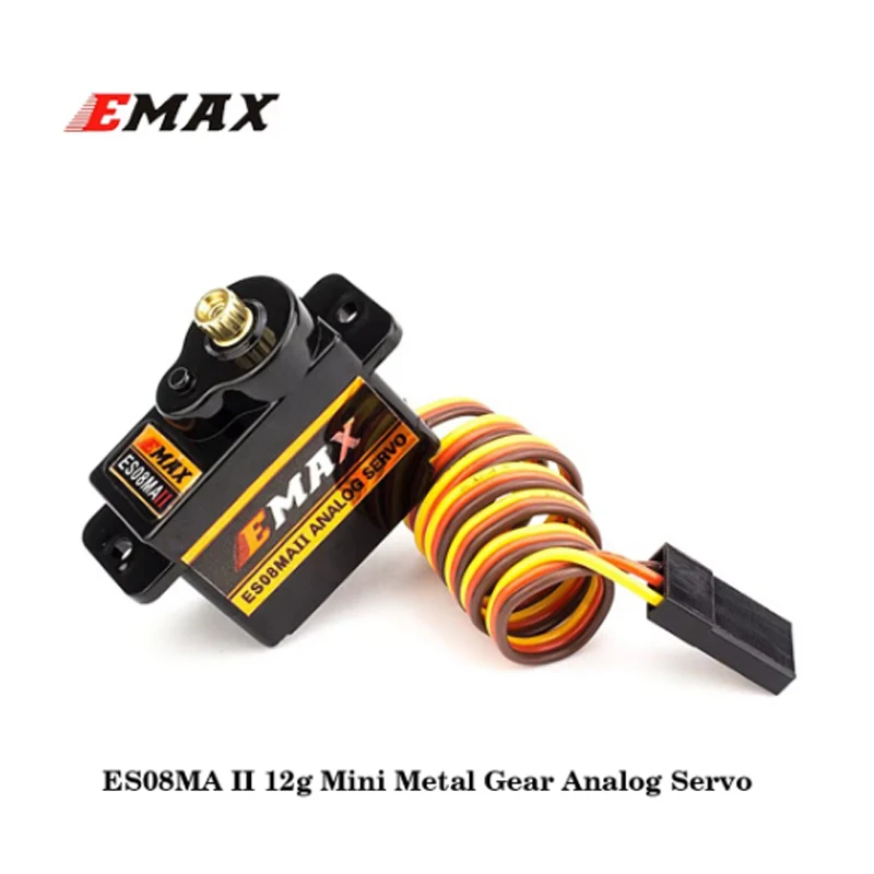 EMAX ES08MA II 12g Mini Metal Gear Analog Servo / ES08MD II 13g Mini Metal Digital Servo For RC Plane FPV Drone Racing