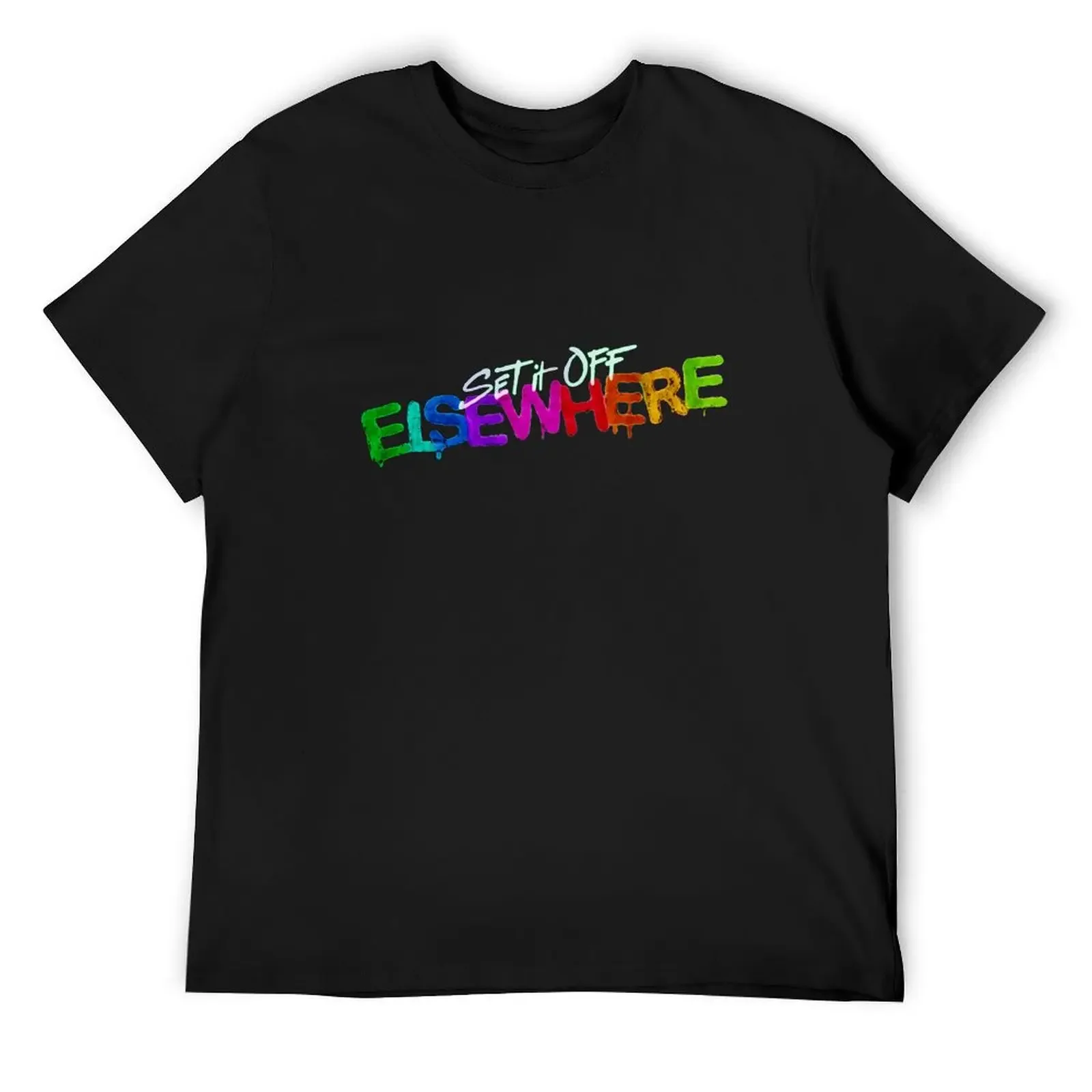 Set it Off Elsewhere T-Shirt street wear summer top Aesthetic clothing funny shirt cotton men clothing