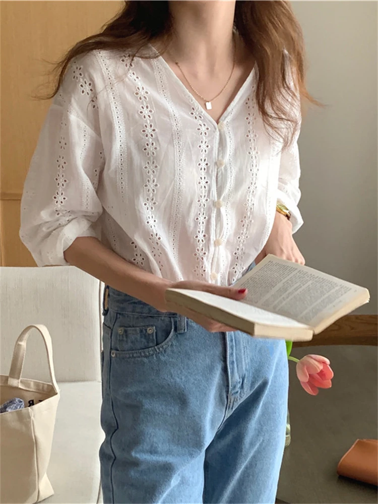 

New Womens Blouse Summer Tops Femme Women Shirt White Short Sleeve Chiffon Girls Women Blouses New Blusas Loose Oversize