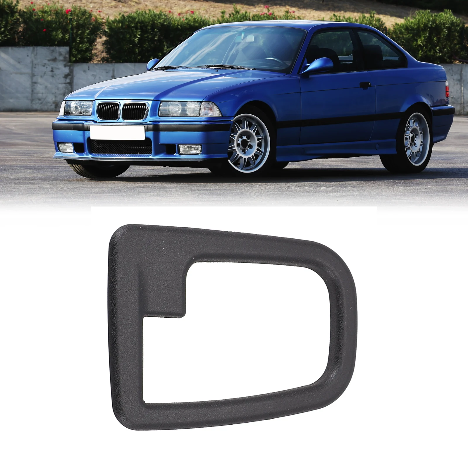 Interior Door Handle Cover Car Accessories 1pc 51228219023 ABS Black Car Styling LEFT Plug-and-play High Quality
