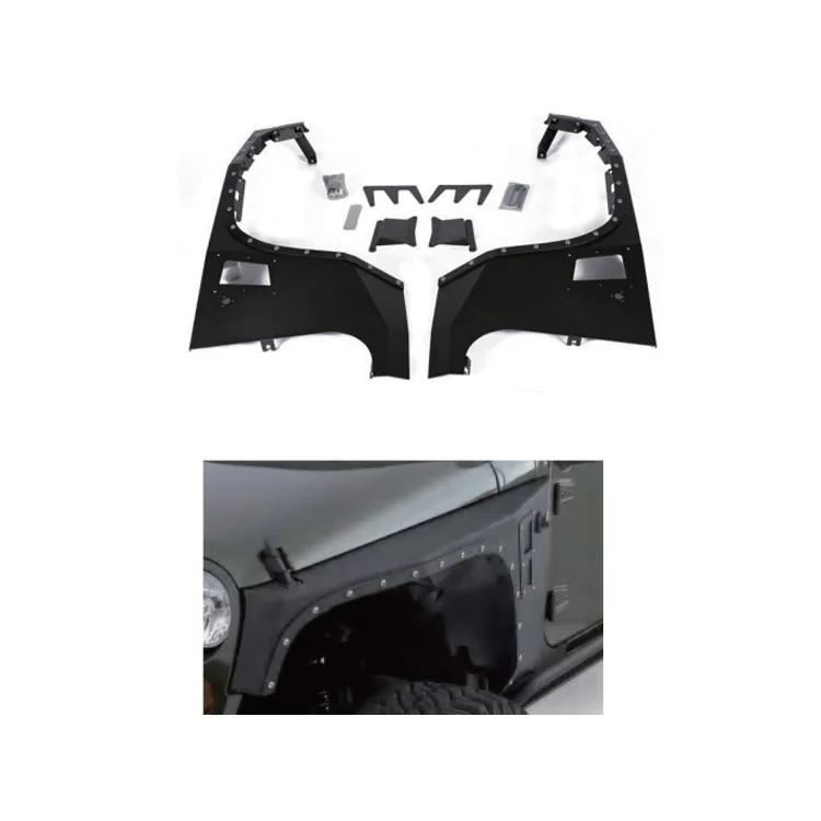 Damei High Quality Armor Style 2door 4X4 Pickup Accessories Steel Fender Flare Wheel Arch For  Wrangler JK 2007-2017