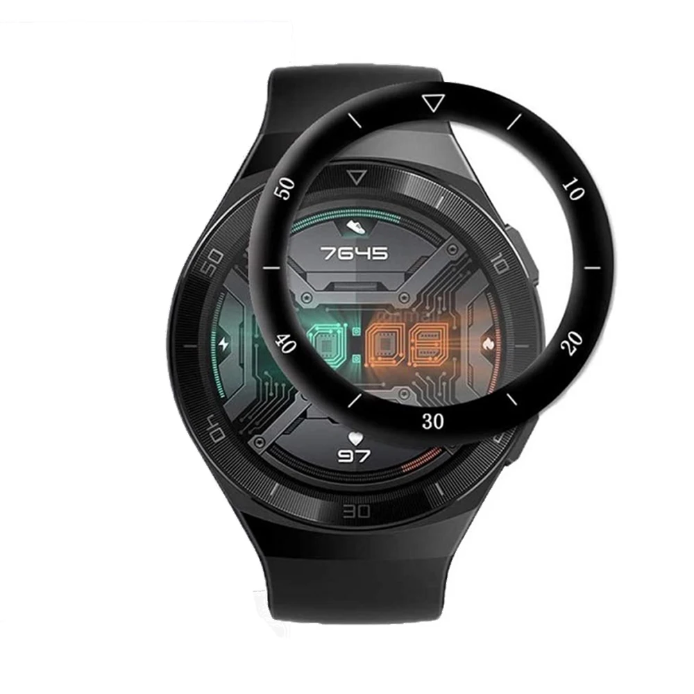 Película protectora compuesta curvada 3D para Huawei Watch GT2E, Protector de pantalla resistente a los arañazos, accesorios