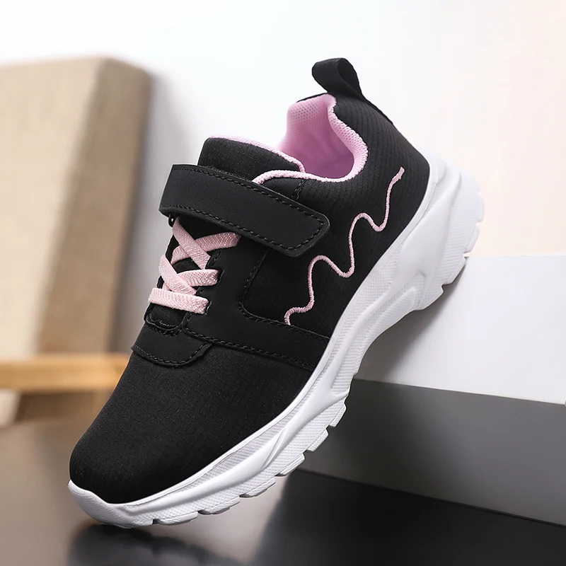 

Spring Girls Sneaker Leather Children Casual Shoes Fashion Daily Kids School Platform Tennis Shoes for Girls 4 To 12 Years