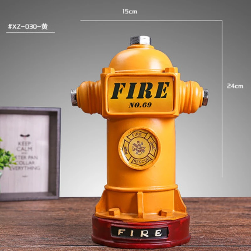 European style retro fire hydrant household piggy bank, creative and fashionable home furnishings, student gifts