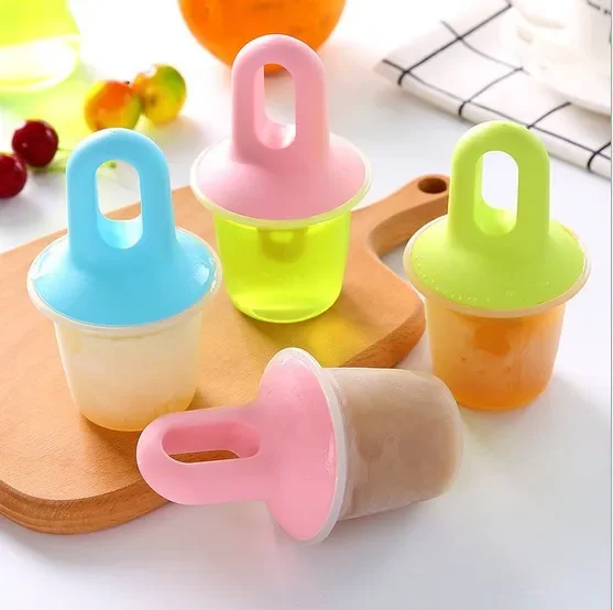 

Popsicle Mold DIY Ice Pop Maker Tube Tray Ice Cream Yogurt Mould with Lids Children Gift Random Color OK 0437