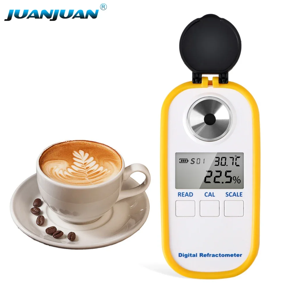 DR701 Portable 0-30% Bailey Coffee Measurement Tool TDS 0-25% Digital Coffee Concentration Brix Refractometer