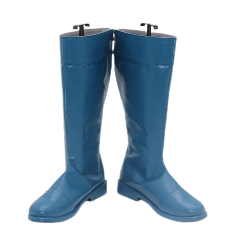Chaussures de Cosplay Prince Phillip, bottes bleues pour jeu de rôle animé, accessoires de Performance pour hommes