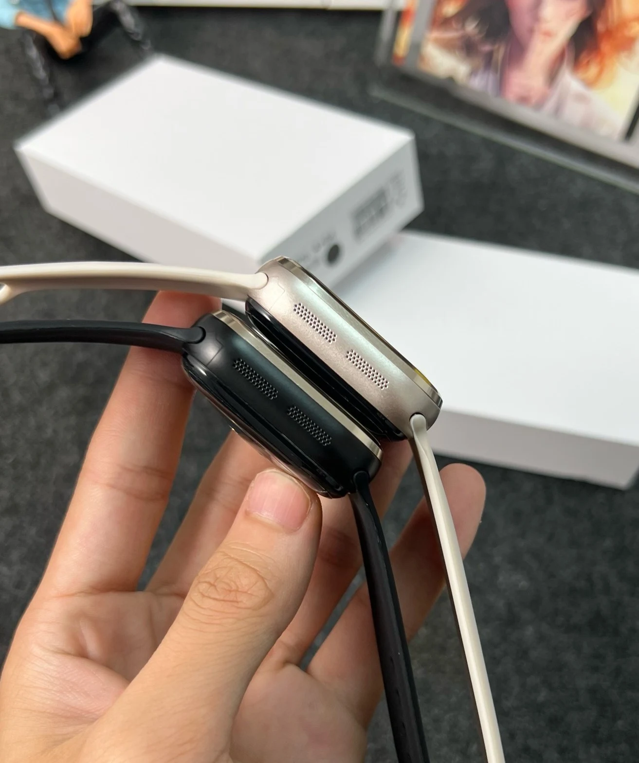 [Wide Screen M53Pro] W527 chip smartwatch,widescreen fingerprint-unlocked smartwatch with SIM card slot view 6