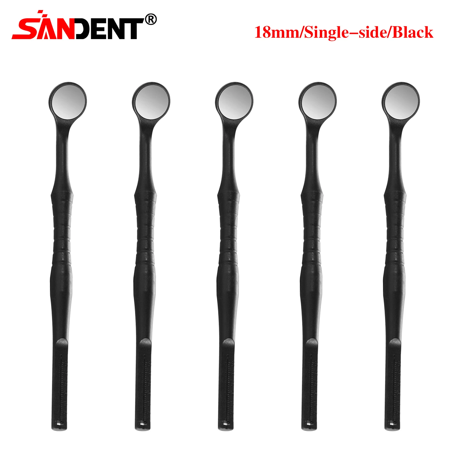 

Стоматологические двухсторонние/односторонние зеркала для осмотра полости рта 18/22 мм с пластиковой ручкой, инструменты для отбеливания зубов, стоматологические принадлежности