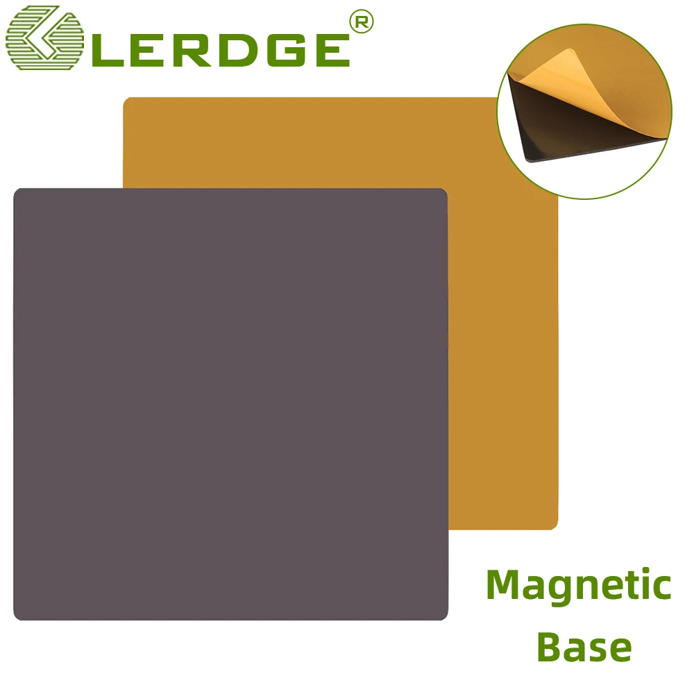 LERDGE 3D Printer PEI Platform parts Heatbed Magnetic base for pei platforms Attachment Film Pad Flexible Plate Base