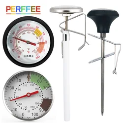 5-zoll Zifferblatt Sonde Thermometer 0-100 °C Milch Kaffee Thermometer Instant Lesen Edelstahl für Küche Lebensmittel kochen Milch Kaffee