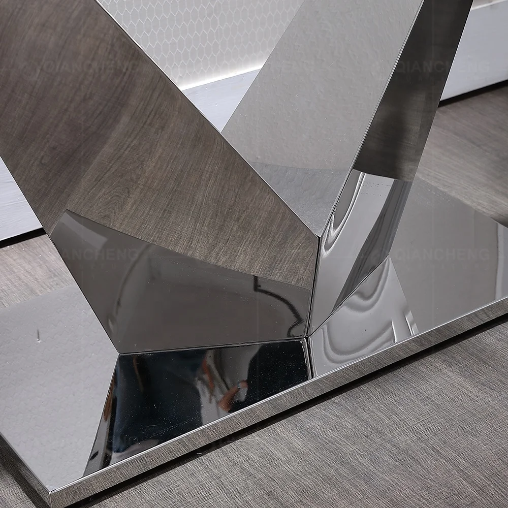 

Modern clear tempered glass console table