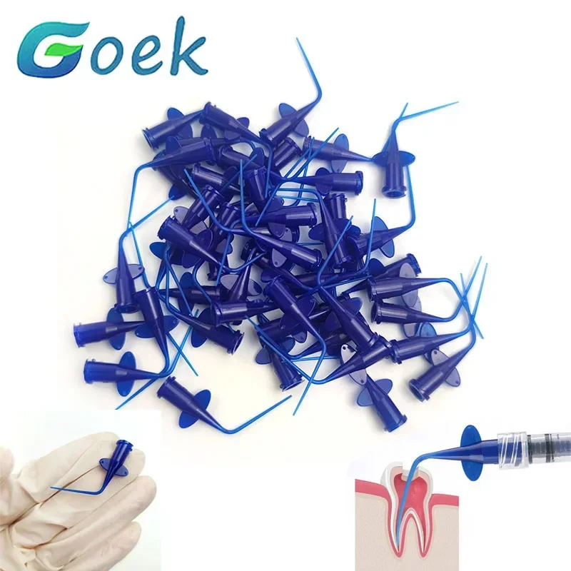 200pcs Dental Stomatology Department Oral Cavity Root Canal Irrigation Butterfly Needle Flushing Elbow Disposable Conveying Head