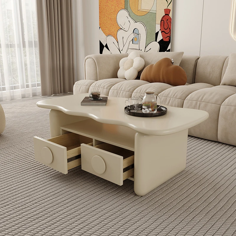 

Современный эстетичный журнальный столик: модный премиум-столик в скандинавском стиле с ящиками для гостиной (мебель для салона)