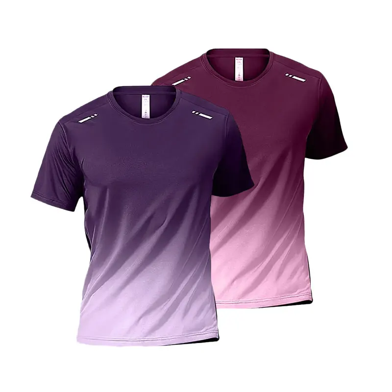 2/3 Pieces Summer Men's Printed Quick-drying Breathable Short-sleeved Plus Size Loose Sports Casual T-shirt Multicolor Choice