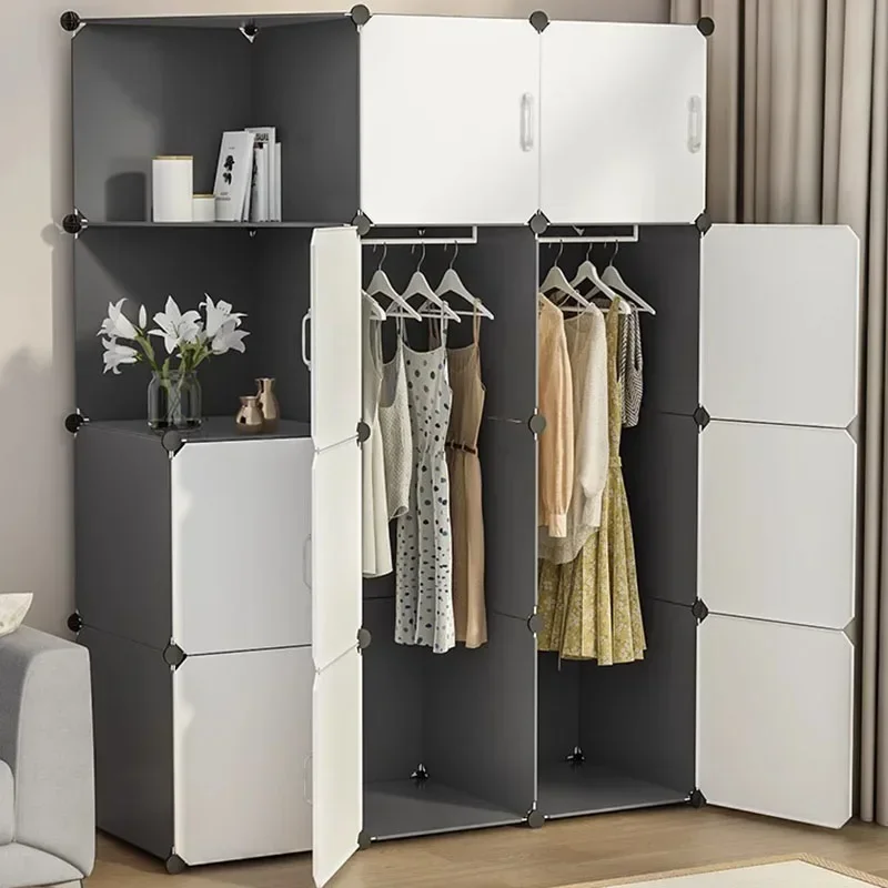 Clothes Modern Closet Bedroom Organizer Cupboard Portable Wardrobe Partitions Waredrobe Cube Display Ropero Trendy Furniture