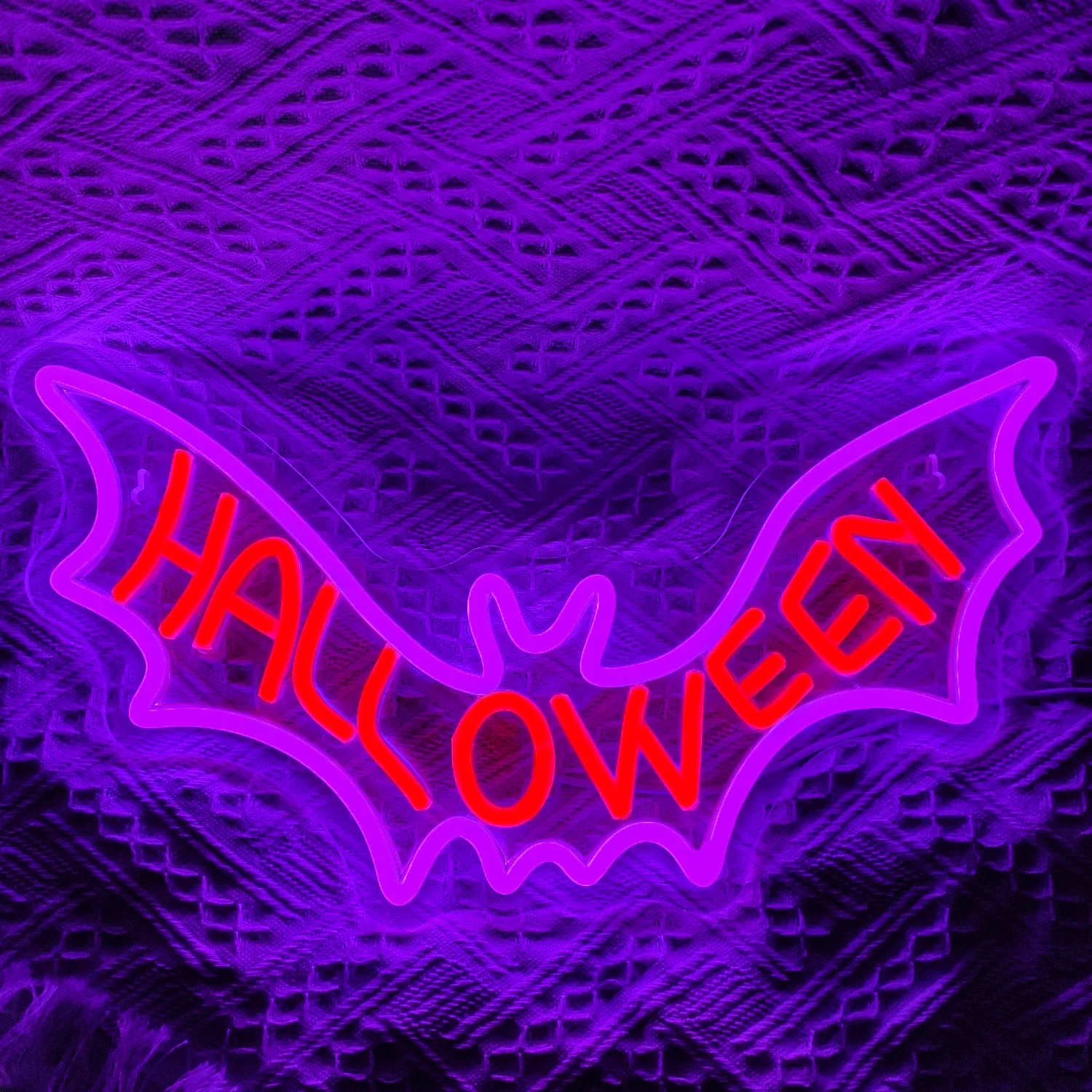 Halloween Neon Sign Bat Neon Led Light Halloween Party Decoration For Home Living Room Bar Shop Wall Art Decor USB Powered Neon