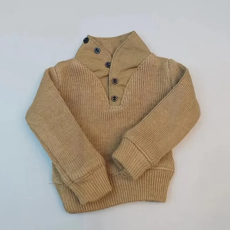 Pull de soldat américain pour homme, échelle 1/6, pull à col montant de la seconde guerre mondiale, vêtements pour corps de figurines d'action de 12 pouces