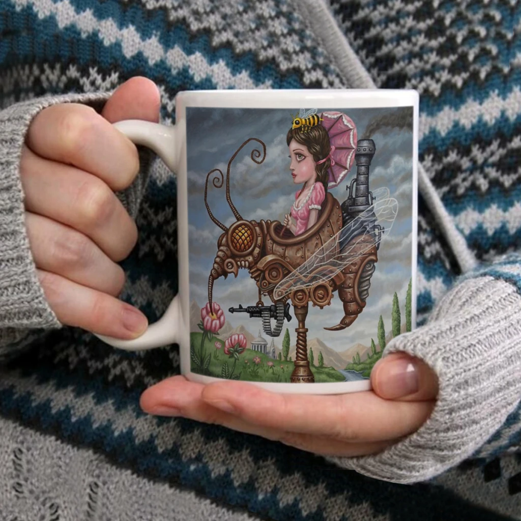 

Queen WaspCoffee Mug Tea Cup 11oz Coffee Cup Funny Birthday Ceramic Mug Personalized Cup