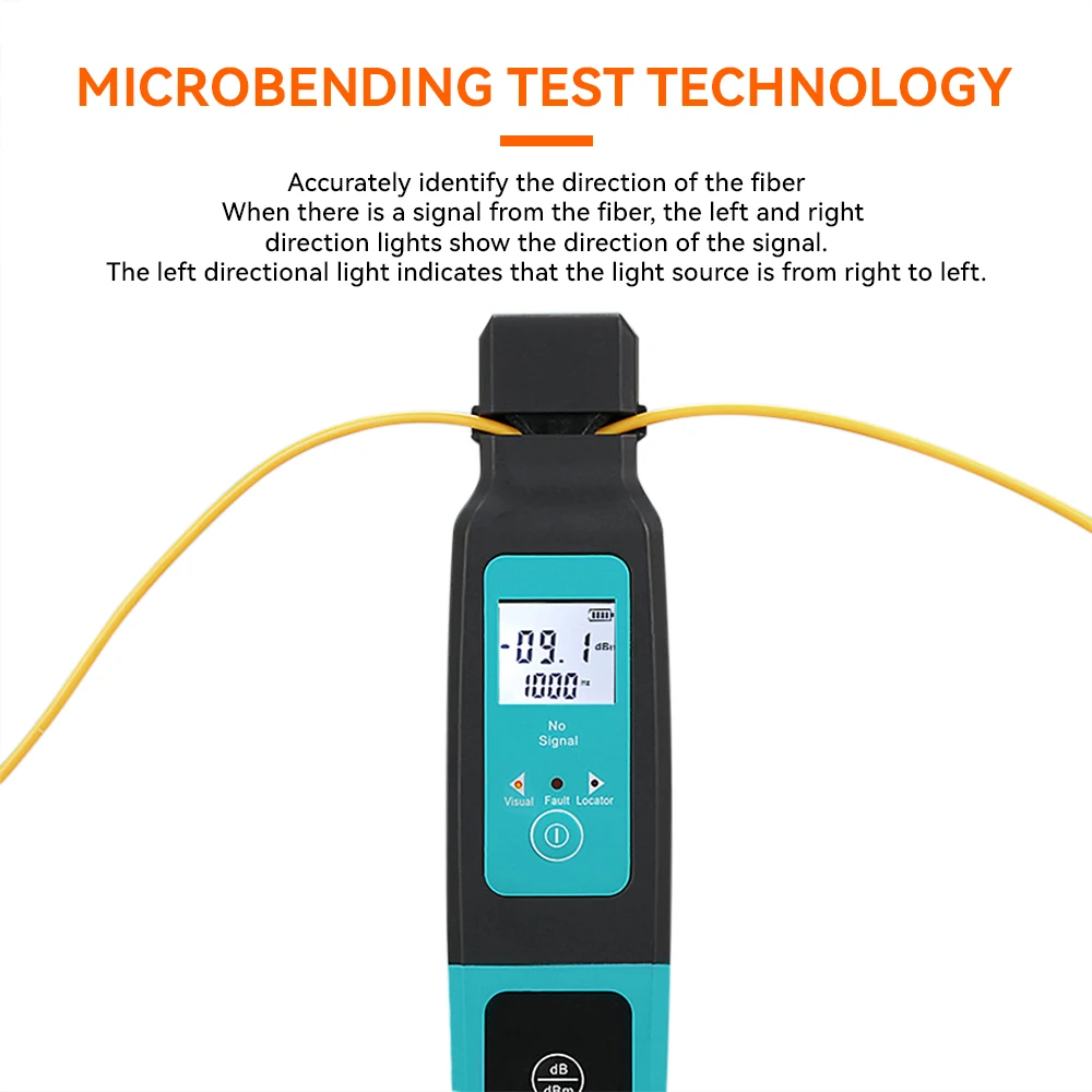 Imagem -05 - Fcst Identificador de Fibra Óptica com Built-in Visual Fault Locator Luzes Led 10mw Vfl 270hz 8001700nm