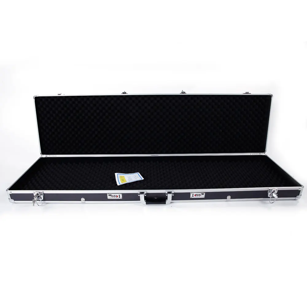 135*35*12cm Aluminium Neue Gerahmte Locking Gun Pistole Pistole Lock Box Harte Lagerung Tragen fall Schwarz