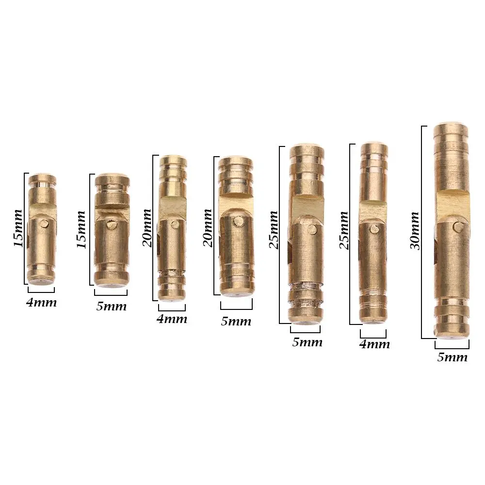 Useful Concealed Pure Copper Invisible Connector Barrel Hinge Furniture Hardware Wine Wooden Case Hinges Jewelry Box Supplies