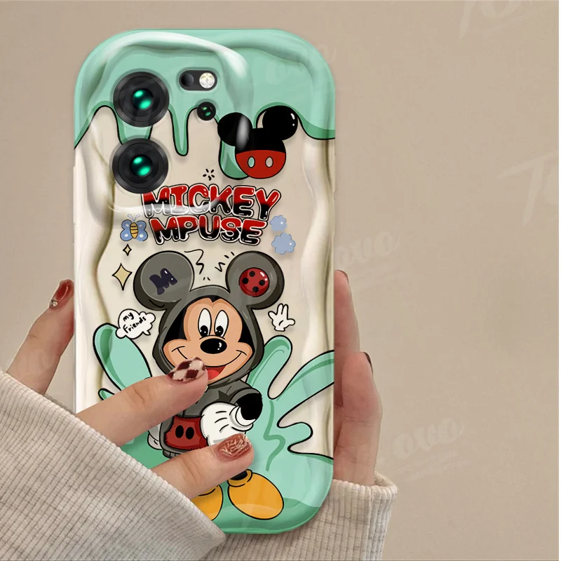 Disney Couple Mickey Minnie Stitch Case For Xiaomi Redmi Note 13 12 Pro Plus Turbo Speed 12S 12R 11 11S 10 10S 9S 7 8 9 Pro Max