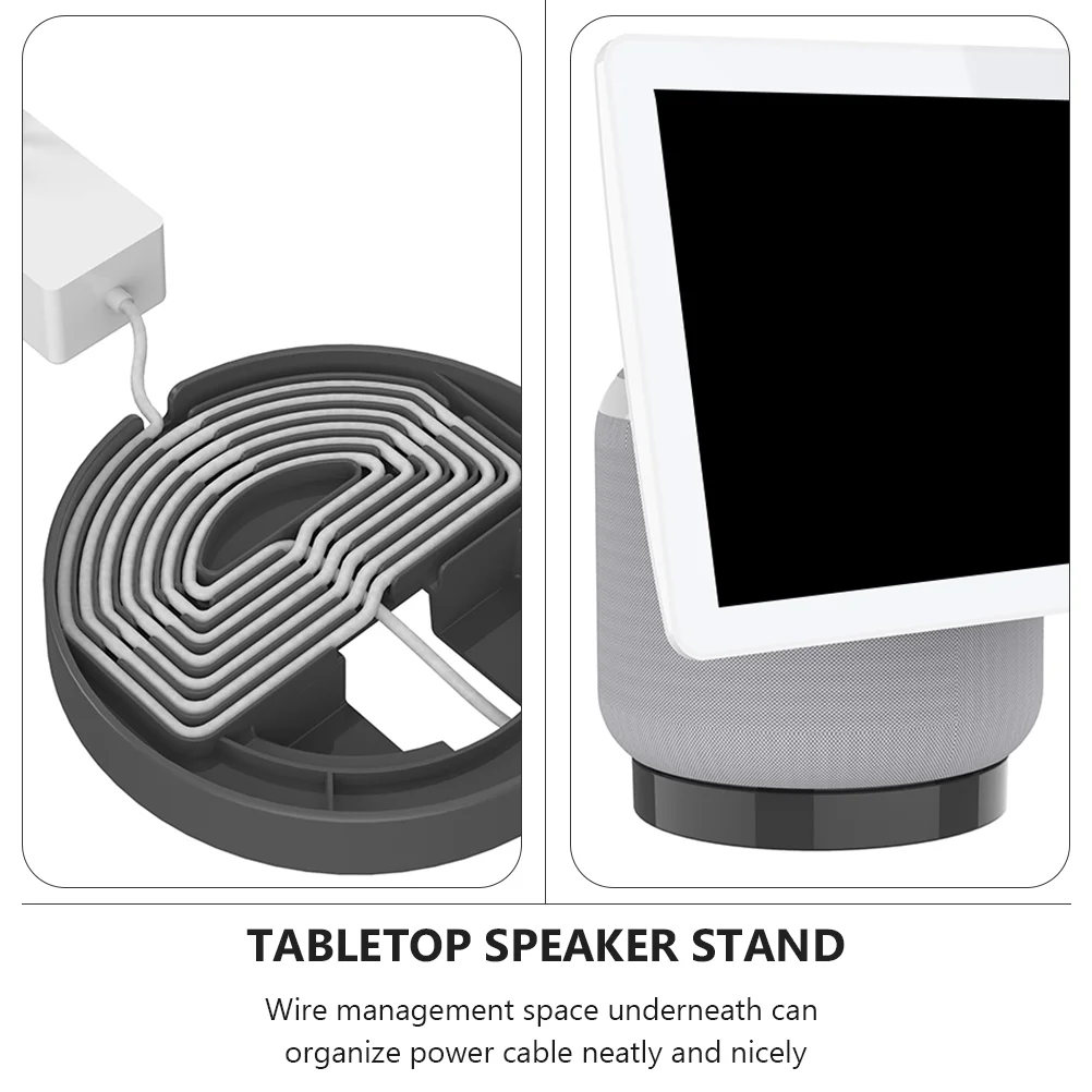 Desktop Stand Audio Speaker Bracket Holder Speakers Plastic White Accessory