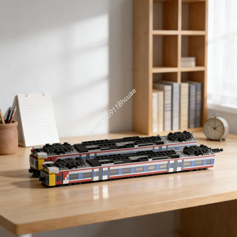 

975pcs MOC Creator 4 Wide Class Networker Turbo 2 Carriage Model Building Blocks Architecture Christmas Gift Toys Brick