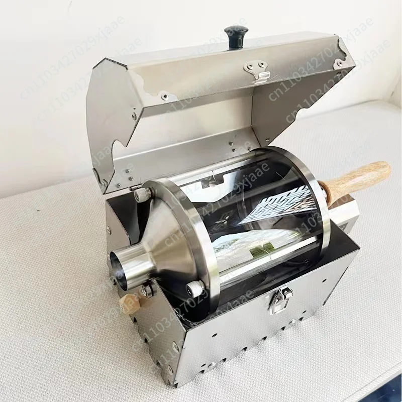 AS2-S400T Household Coffee Roaster Commercial Coffee Bean Roaster Thermal High Temperature Resistant Stainless Steel Drum