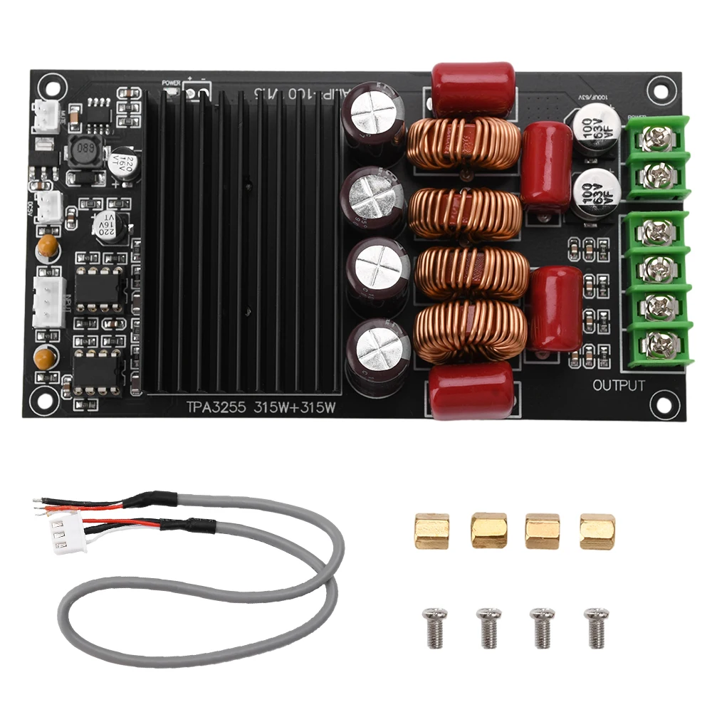 TPA3255 600W Fever Hifi Digital Amplifier Board High-Power Amplifier Dual Channel 2x300W Stereo Class D High Power Board