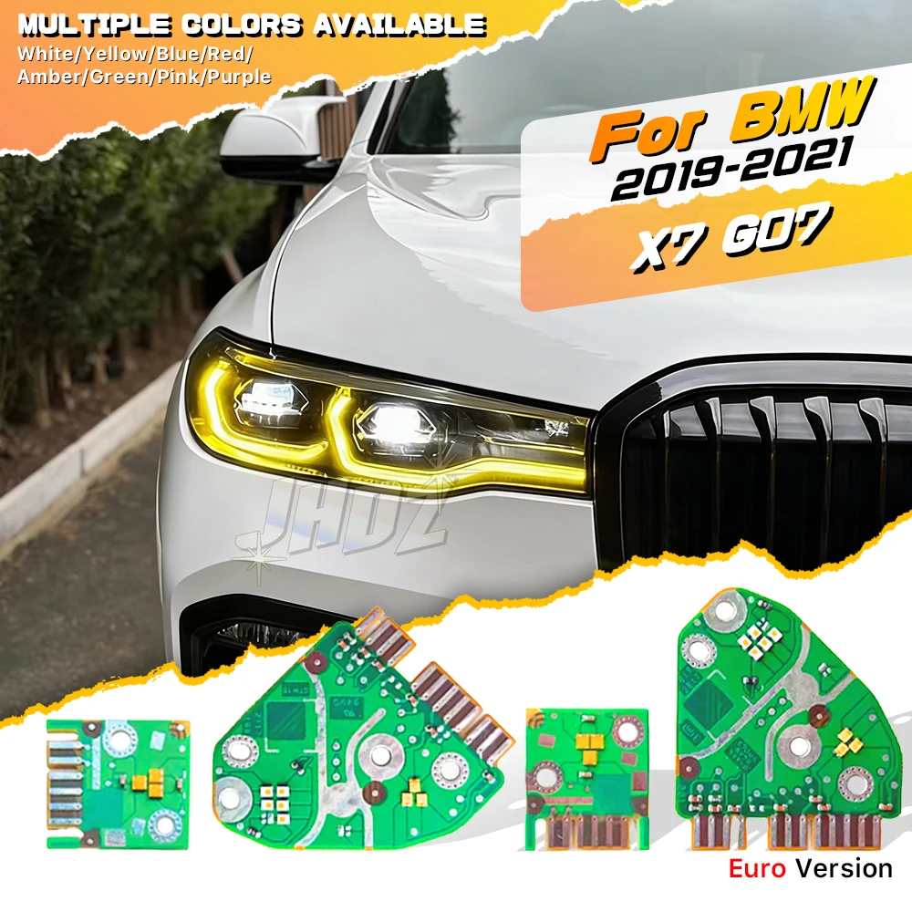 

Yellow Amber LED Angel Eye DRL Chip Board For BMW X7 G07 2019-2021 White Blue Red Daytime Running Light Turn Signal 63119466175