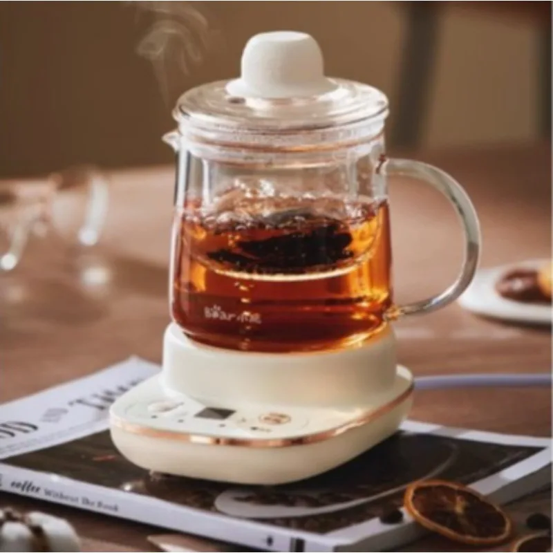 

Full glass bottom split type metal-free electric boiling teapot mini electric stew cup