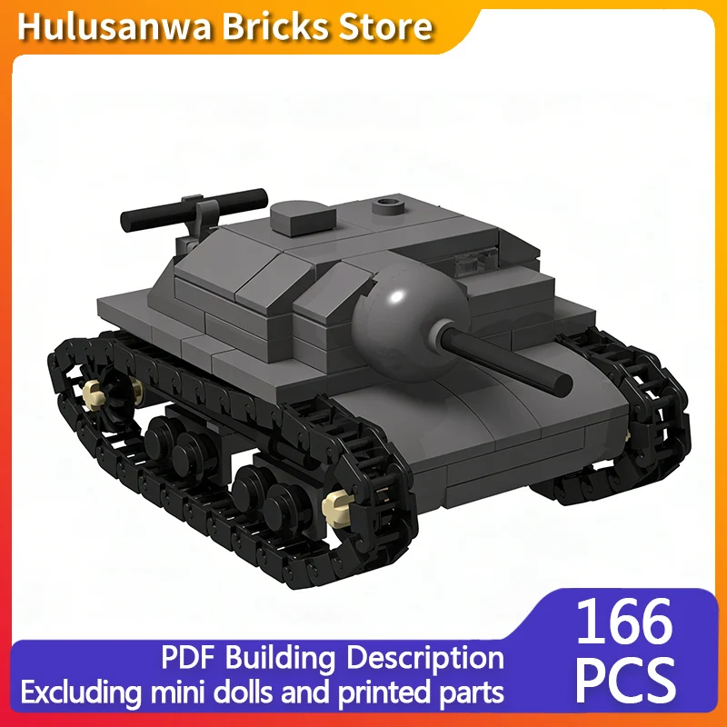

Ultra-Light Recon Tank Model MOC Building Bricks War Equipment Modular Technology Gifts Holiday Assemble Children Toys Suit