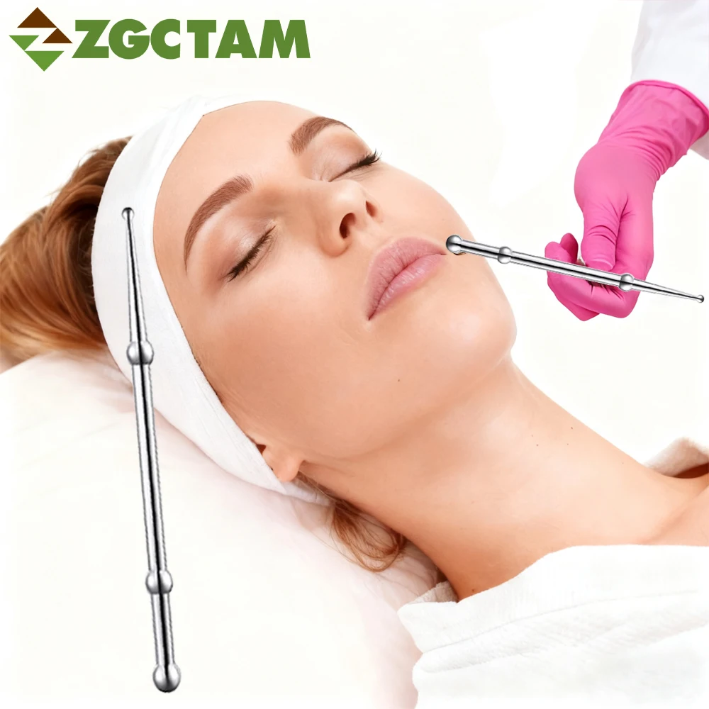 

Ручка для акупунктуры из нержавеющей стали - инструмент для массажа глубоких тканей, инструмент для рефлексологии лица для расслабляющей терапии триггерных точек всего тела