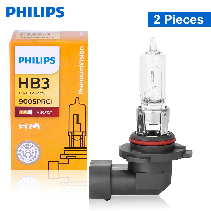 Philips H4 H7 H11 Vision Oryginalne samochodowe światło główne H1 H3 H8 H9 9005 9006 HB3 HB4 H27W1 3200K Automatyczna standardowa żarówka