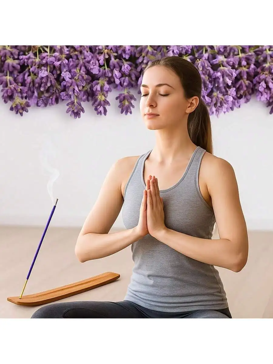 50/80 قطعة من أعواد البخور الخزامى مع عطر يدوم طويلاً، مناسبة للعائلات واستوديوهات اليوغا وهدايا العيد