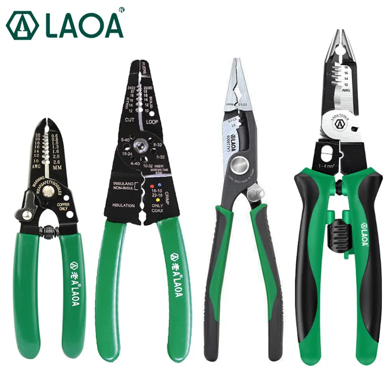 LAOA Multifunction Wire Stripping Pliers Professional Electrician\'s Pliers Needle Nose Pliers