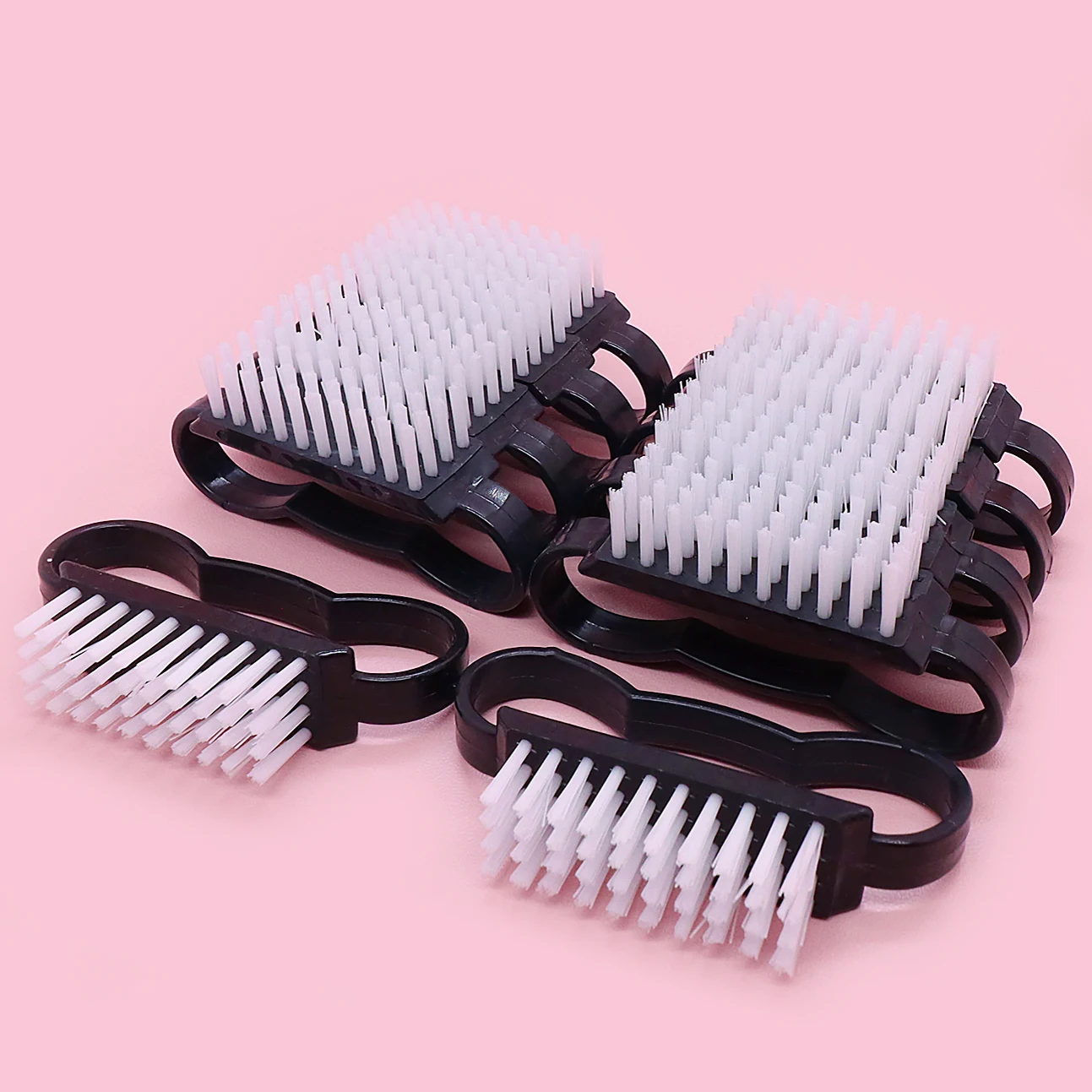 50Pcs Schwarz Nagel Pinsel Mit Griff Weiß Nagellack Pinsel Staub Entferner UV Gel Nagel Pulver Reiniger Nail art maniküre Werkzeuge Set