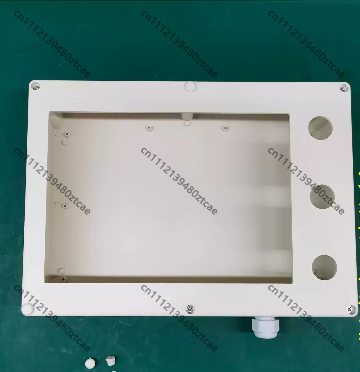 7 Inch Plastic Touch Screen Mount Box HMI Housing 3 Holes Bottom Outlet Industrial Control Shell