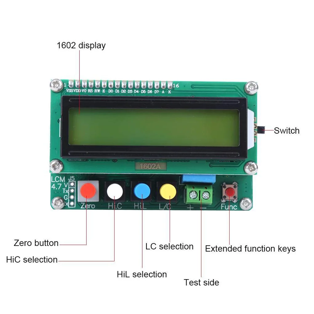 Capacitance L C Meter ESR High Precision Computation Inductance Inspection Detectors Microwave Manufacture Transformer