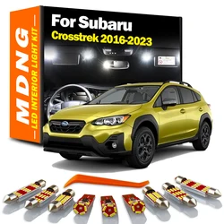 MDNG 8Pcs Canbus Car Accessories For Subaru Crosstrek 2016-2019 2020 2021 2022 2023 LED Interior Map Dome Light Kit Led Lamp