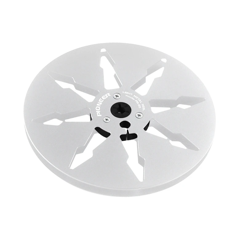 FFYY-7 นิ้ว 8 รูเปิด Empty Reel อลูมิเนียมเทปบันทึกโลหะ Reel เทปบันทึกสําหรับ Pioneer Analog Audio Recorder