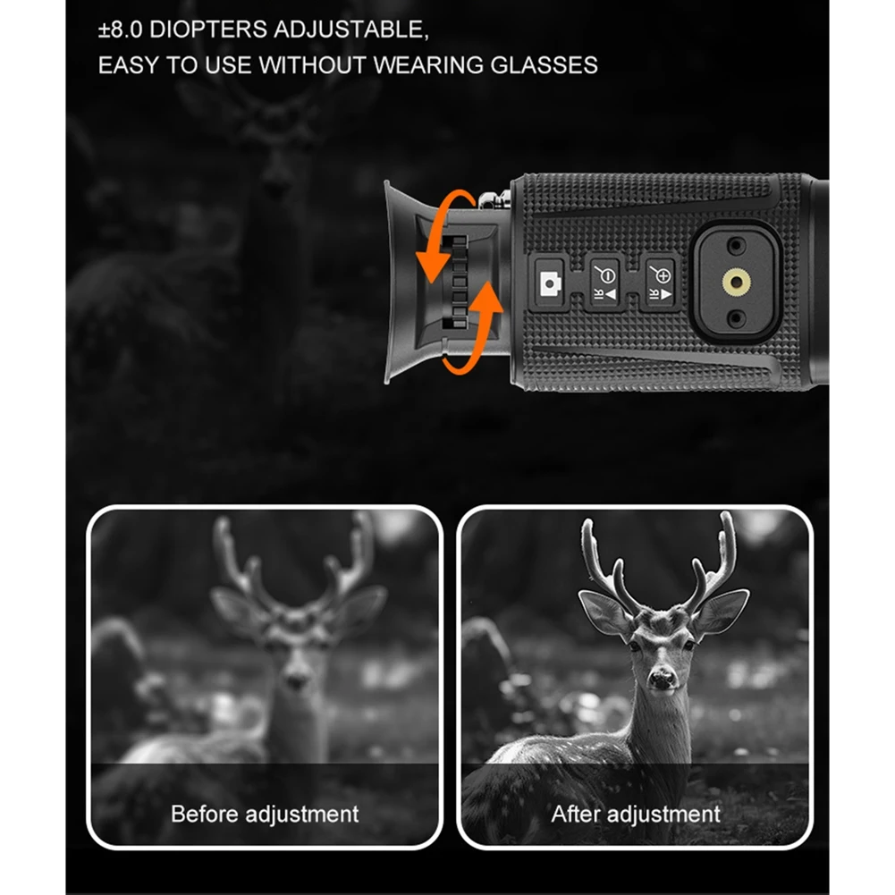 618 Mega Sale 4K HD Head-Mounted Infrared Tactical Telescope Camera 36MP Professional Digital Night Vision Monoculars ForHunting