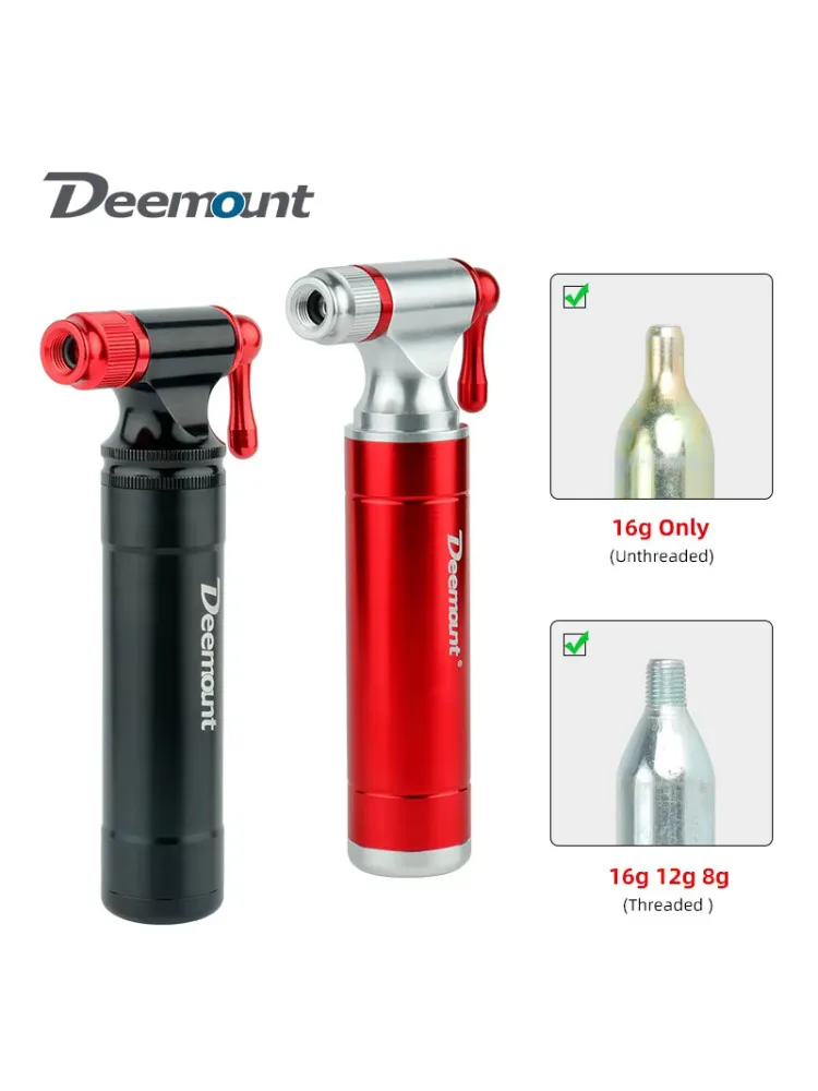 AliExpress DEEMOUNT Road Bike MTB CO2 Inflator Presta Schrader Valve Applicable Mini Bicycle Tire Pump Fits Threaded