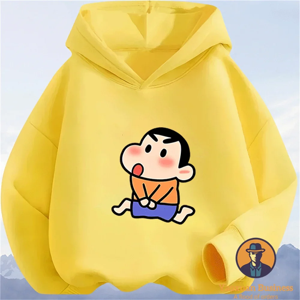 Sudadera con Capucha Crayon Shin Chan de Algodón Puro Premium 2026, Ropa Deportiva de Otoño Invierno 2026, Gran Venta