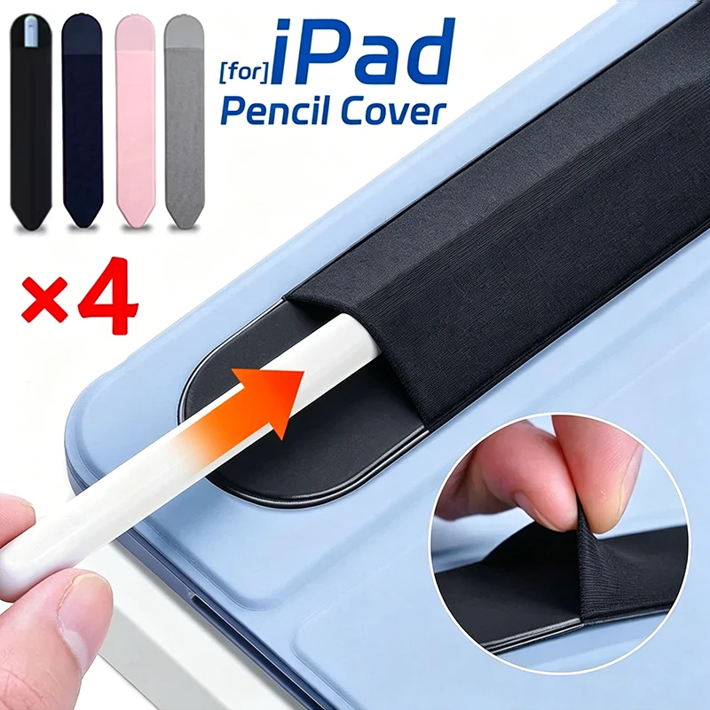 Adhesive Pencil Case for Apple IPad Pencil 3 2 1 Pro Sticky Stylus Holder Sleeve Attached Pouch Bag Sleeve Pencil Holder Cover