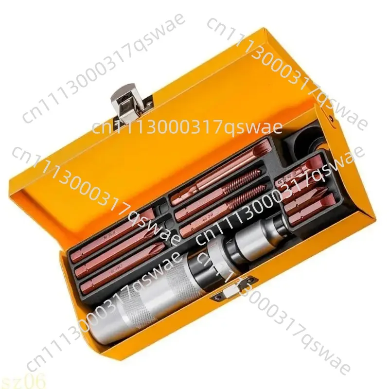 12-Piece manual impact drill set for removing rusted screws and removing broken bolts